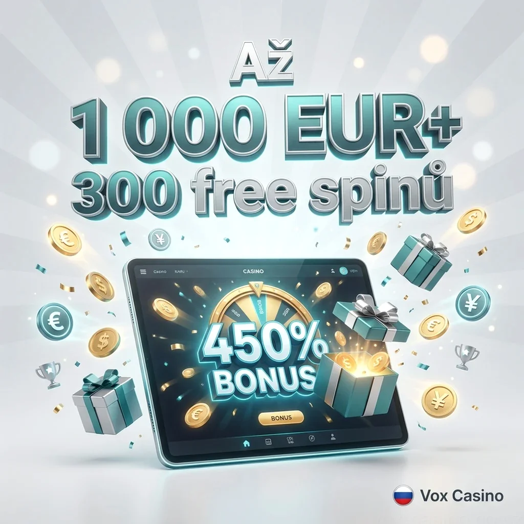 Až 1 000 EUR+ 300 free spinů
